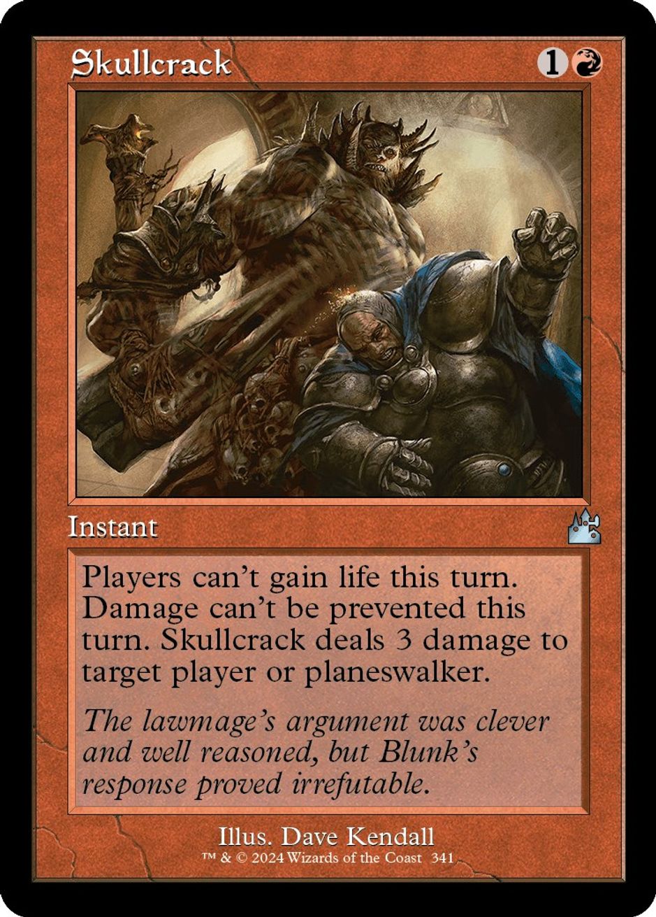 Skullcrack (Retro Frame) Ravnica Remastered Magic The Gathering