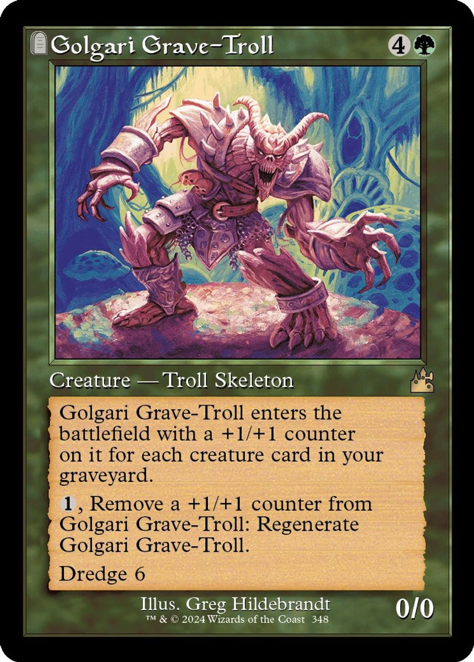 Golgari GraveTroll (Retro Frame) Ravnica Remastered Magic The