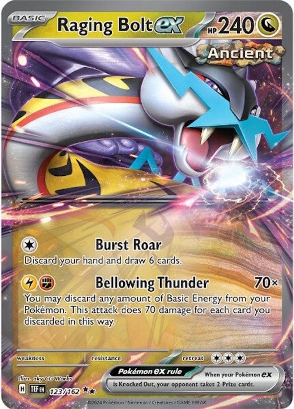 Raging Bolt ex - 123/162 - SV05: Temporal Forces - Pokemon