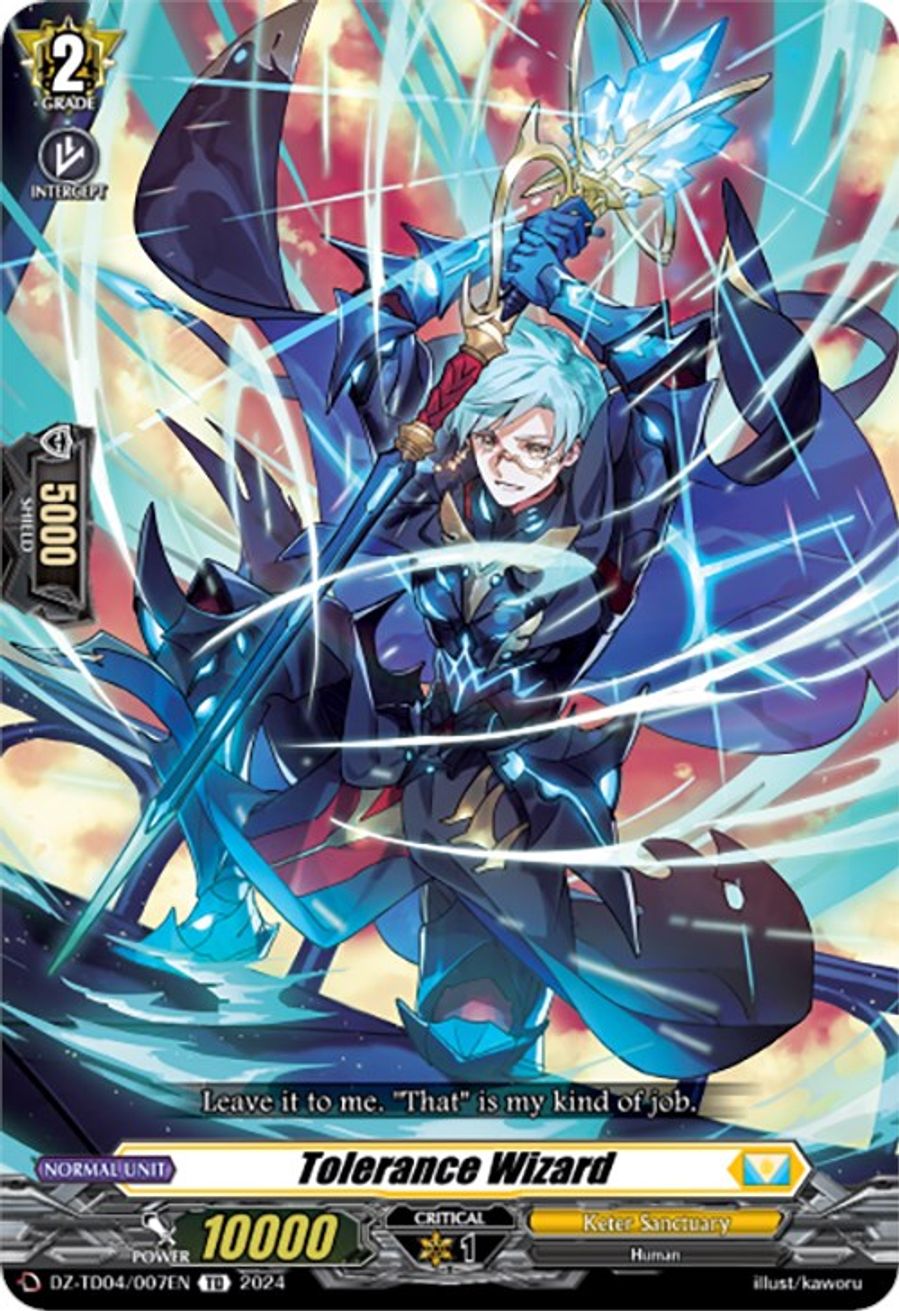 Tolerance Wizard Dz Td Start Up Trial Deck Keter Sanctuary Cardfight Vanguard