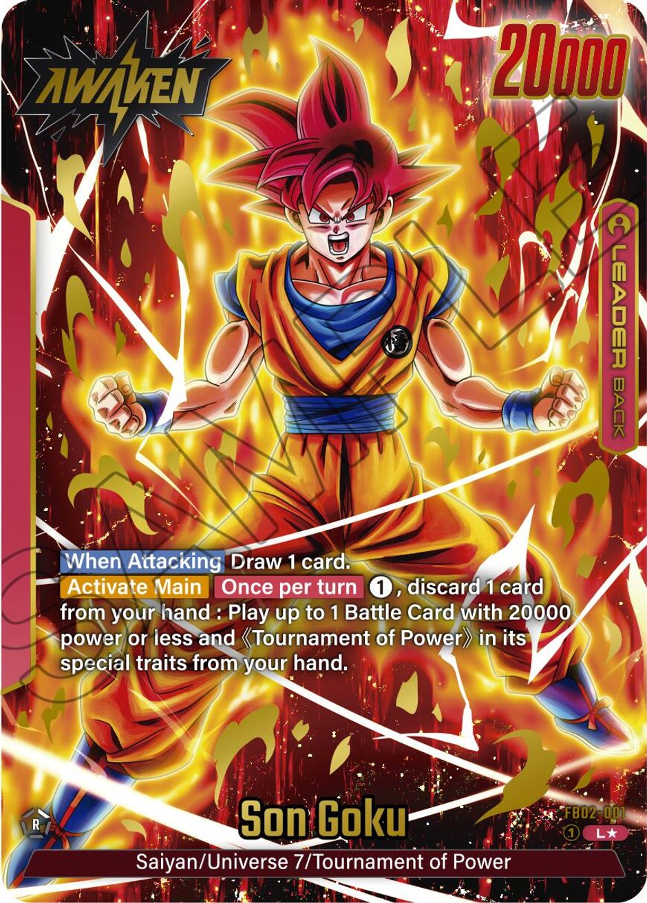 Son Goku - FB02-001 (Alternate Art) - Blazing Aura - Dragon Ball Super ...