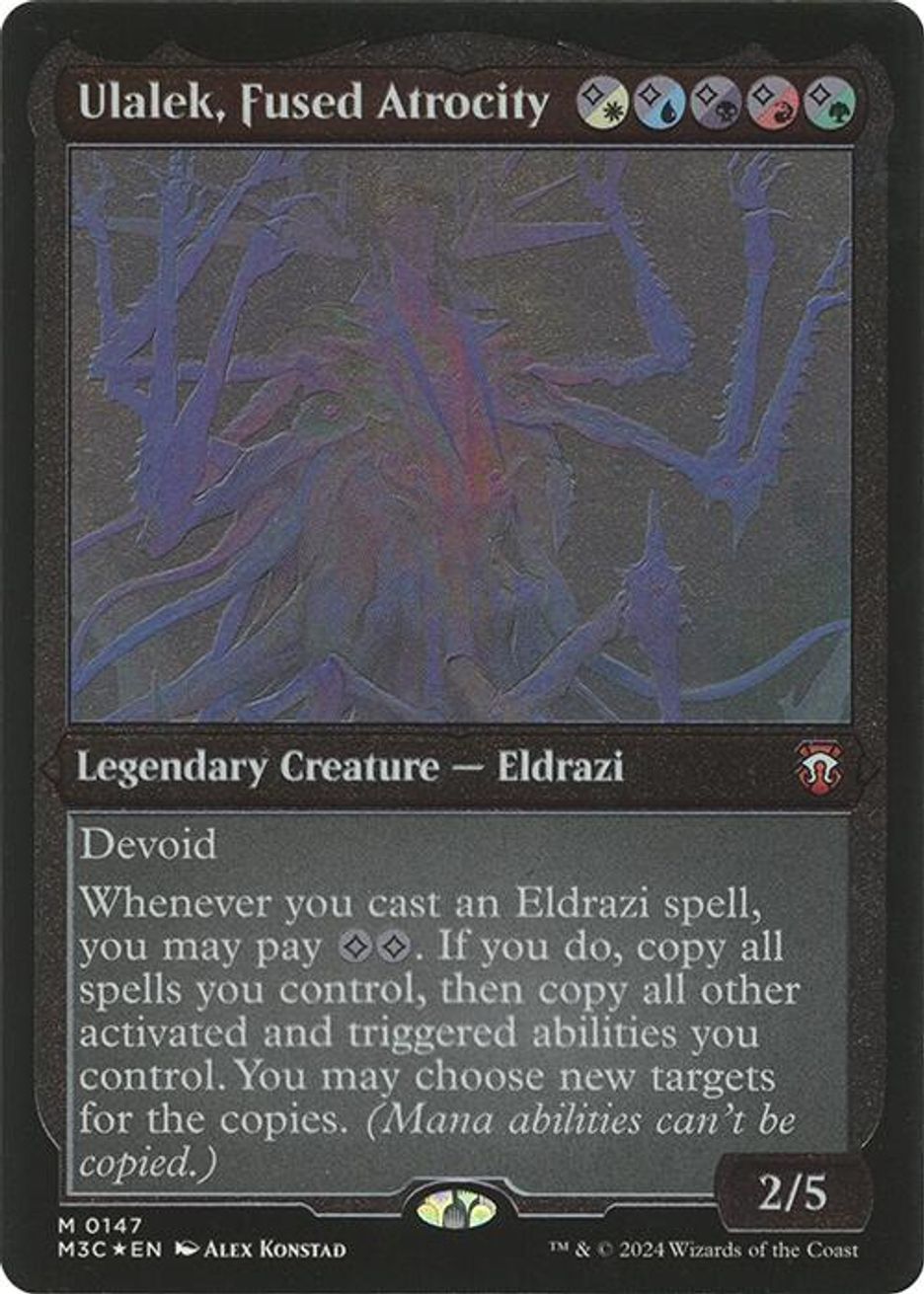 Modern Horizons 3 Ulalek Merged Atrocity 100ct Deck Protector Sleeves for Magic The Gathering main image 1