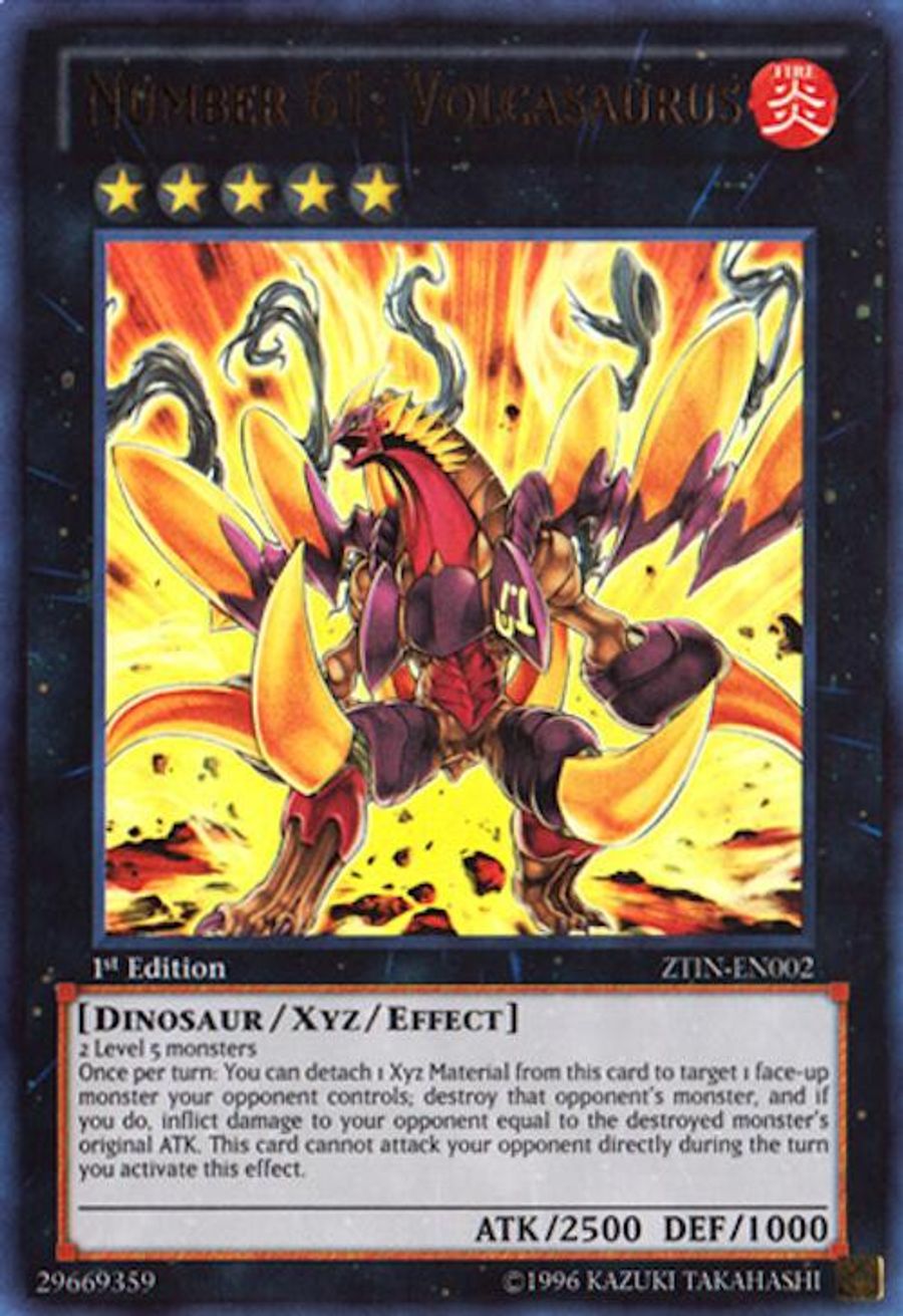 Number 61: Volcasaurus - 2013 Zexal Collection Tin - YuGiOh