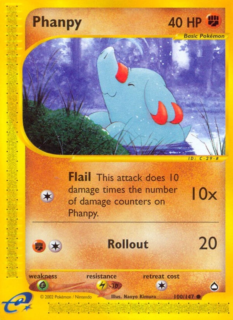 Phanpy - Aquapolis - Pokemon