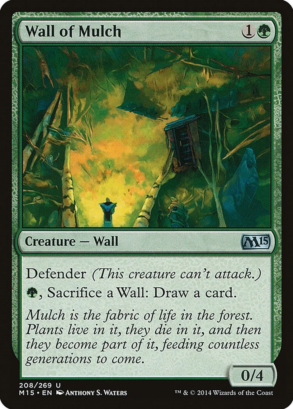 Wall of Mulch Magic 2015 (M15) Magic The Gathering