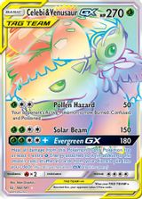 Celebi & Venusaur GX Secret Full Art PSA grading