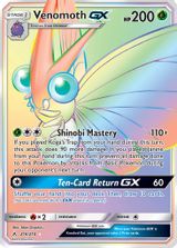 Venomoth GX Secret Full Art PSA grading