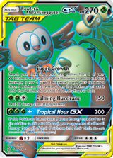 Rowlet & Alolan Exeggutor GX Full Art PSA grading