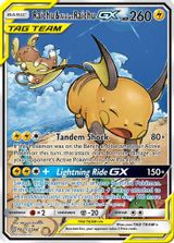 Raichu & Alolan Raichu GX Full Art PSA grading