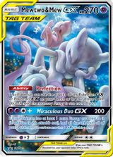 Mewtwo & Mew GX Power Partnership Tins Full Art PSA grading