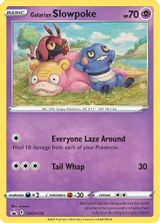Galarian Slowpoke-Holo Evolving Skies Single Pack Blisters PSA grading