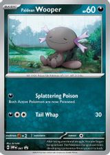Paldean Wooper Obsidian Flames Single Pack Blister PSA grading
