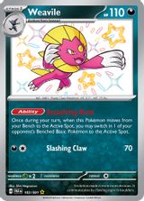 Weavile Shiny Rare PSA grading