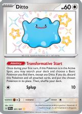 Ditto Shiny Rare PSA grading