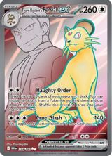 Team Rocket's Persian EX Ultra Rare PSA grading