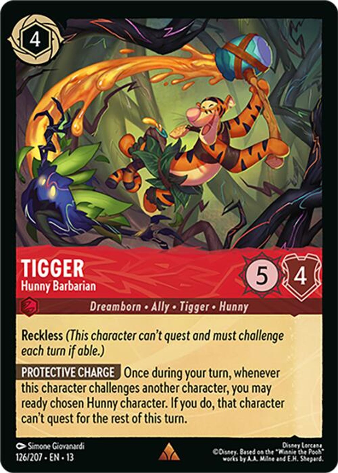Tigger - Hunny Barbarian card