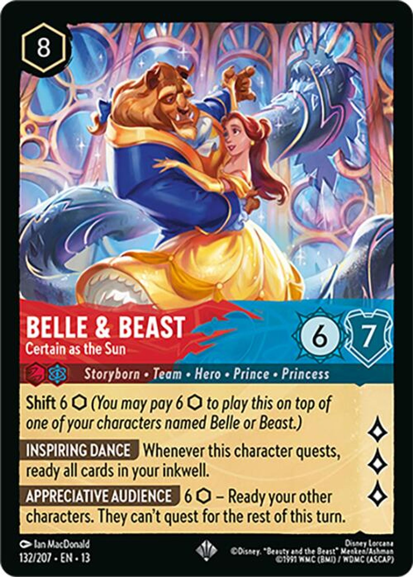 Belle & Beast - Certain as the Sun card
