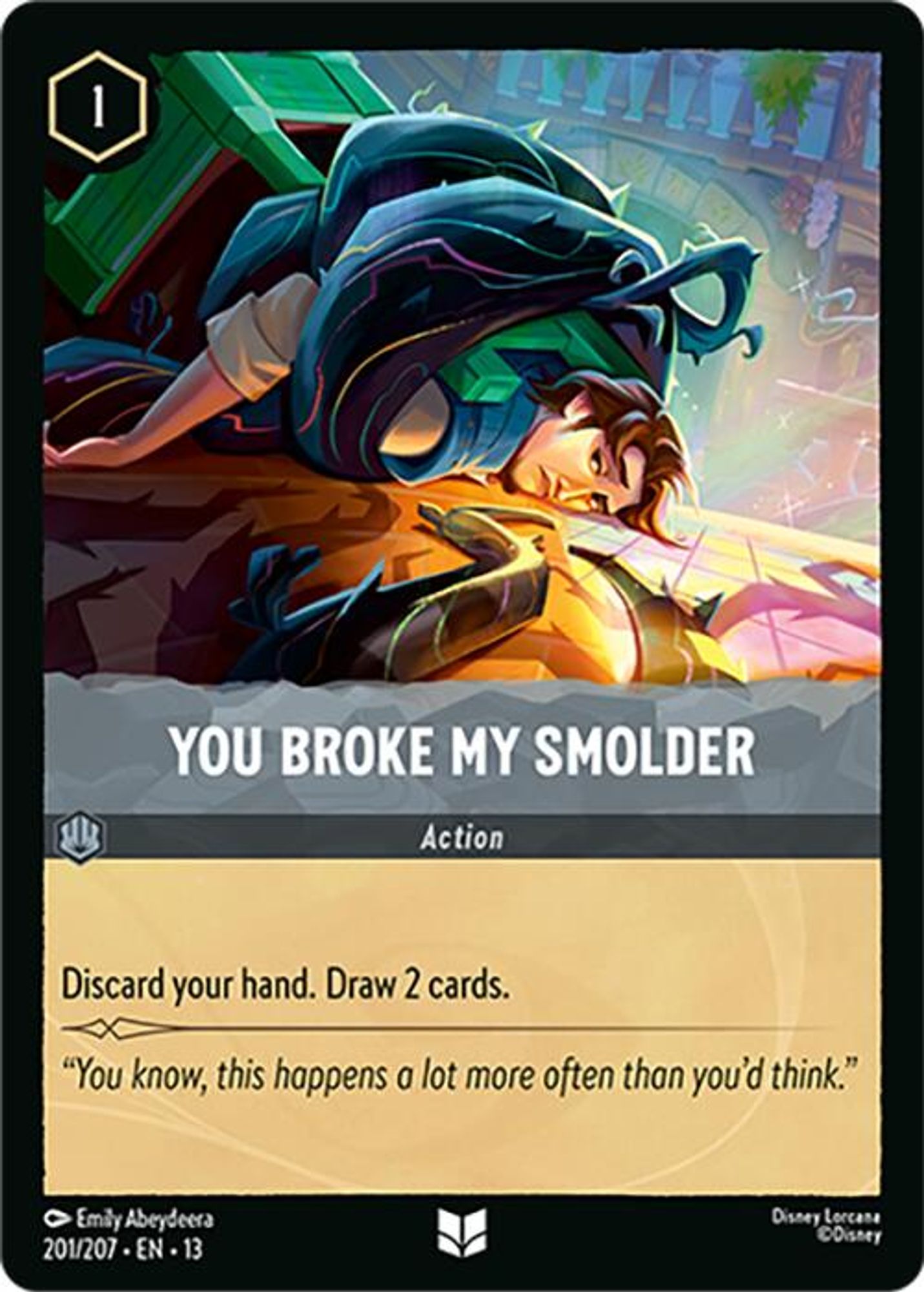 You Broke My Smolder card