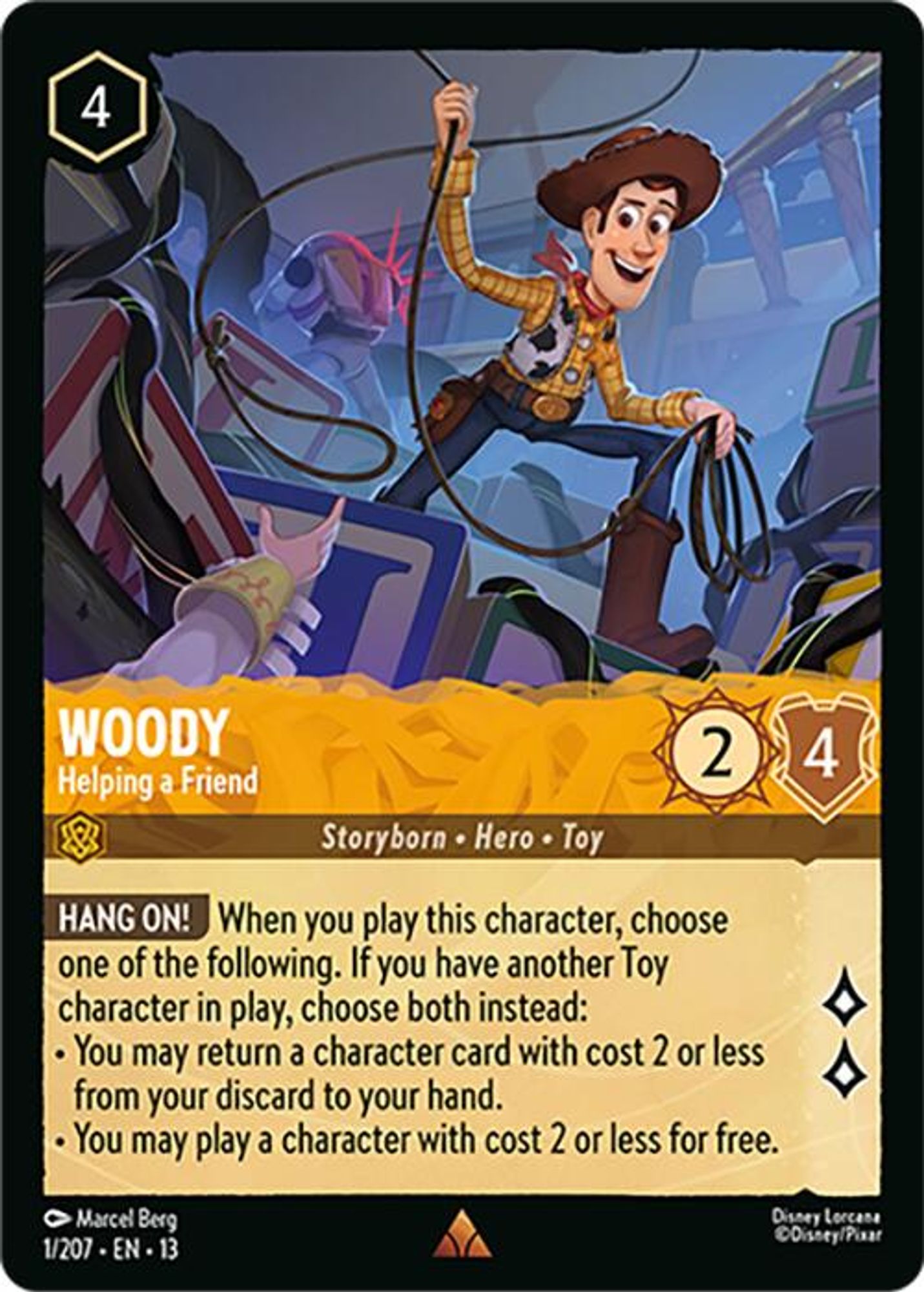 Woody - Helping a Friend card