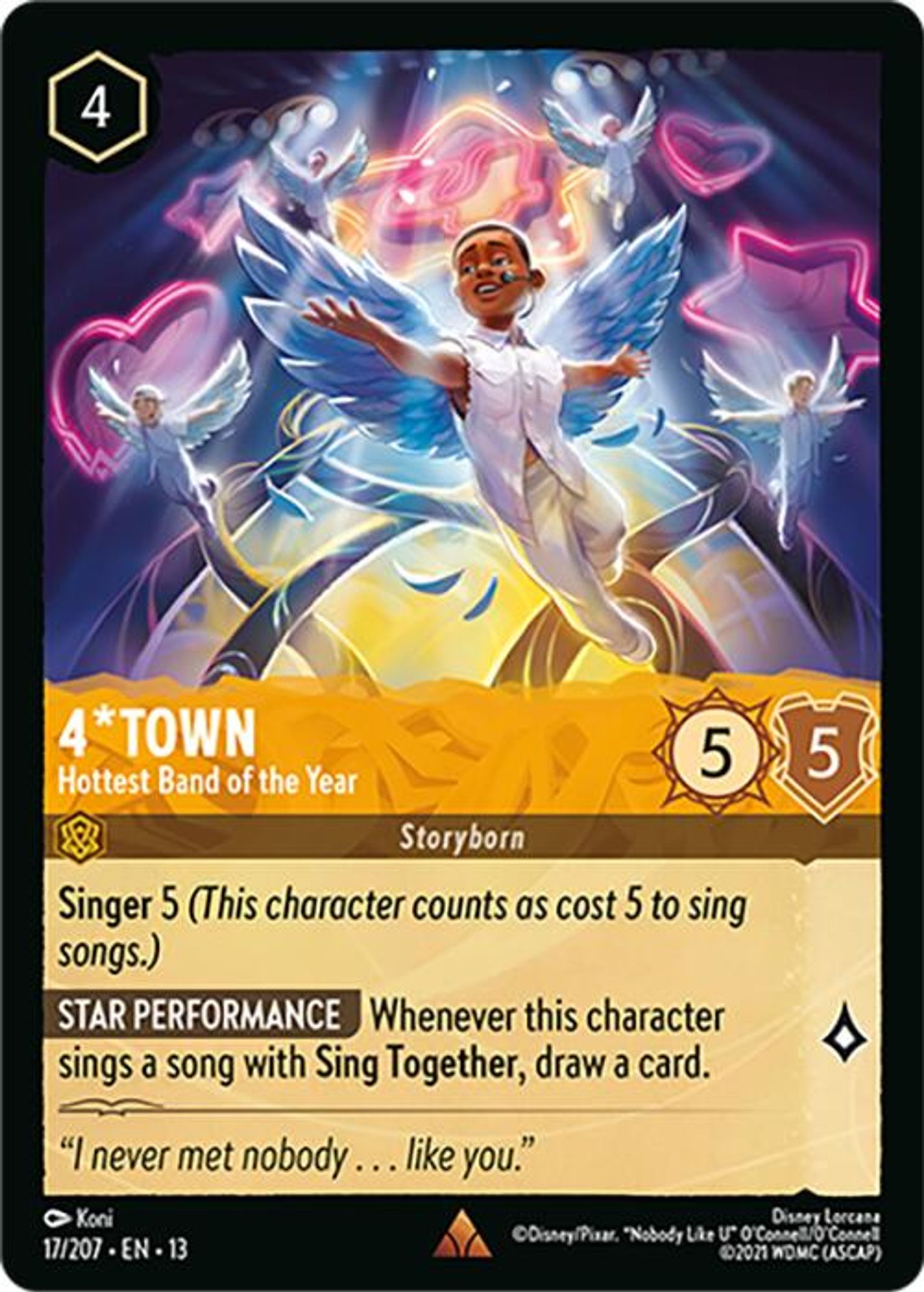 4*Town - Hottest Band of the Year card