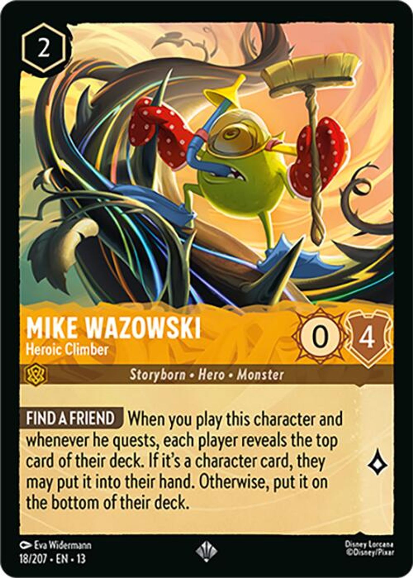 Mike Wazowski - Heroic Climber card