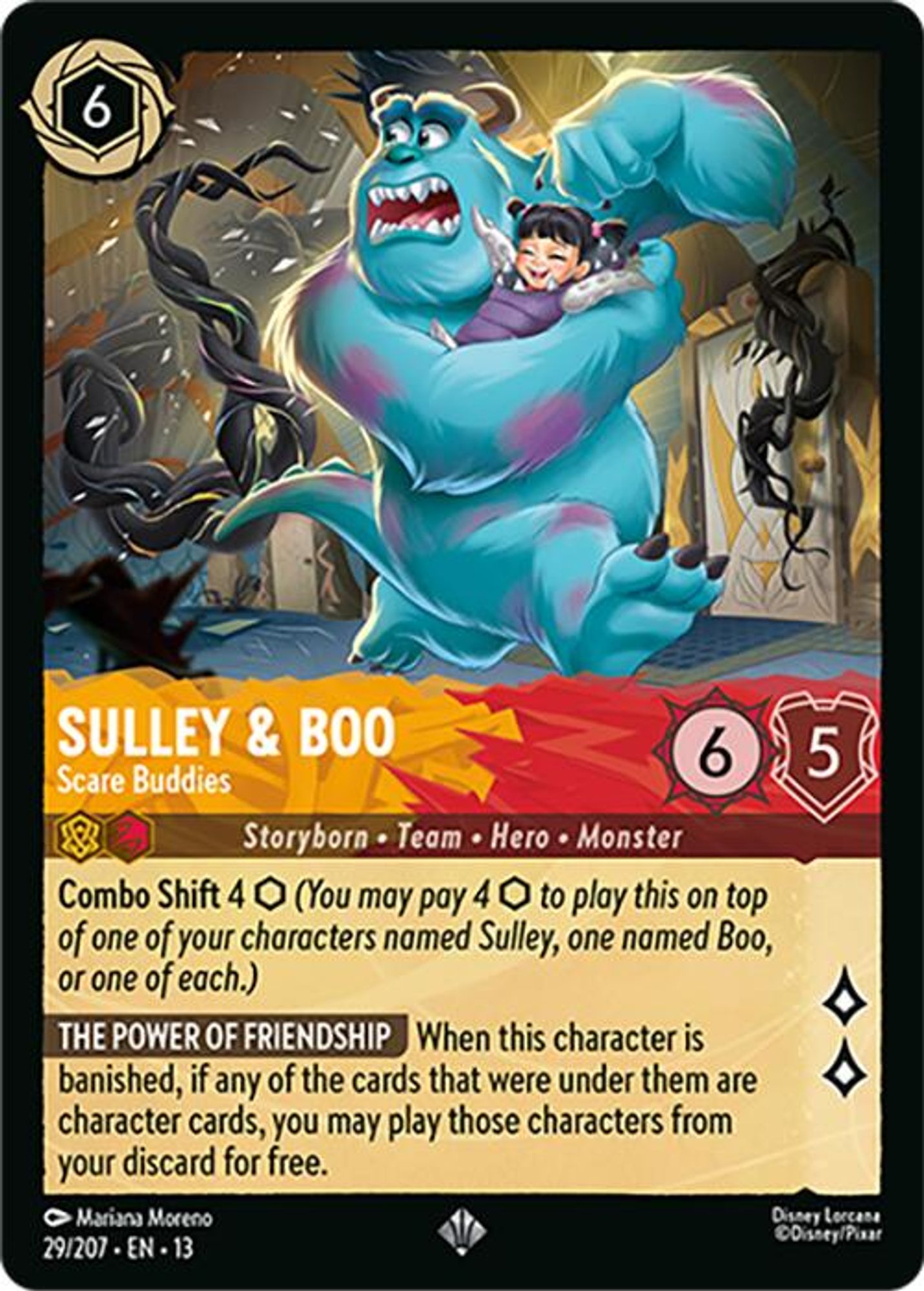 Sulley & Boo - Scare Buddies card