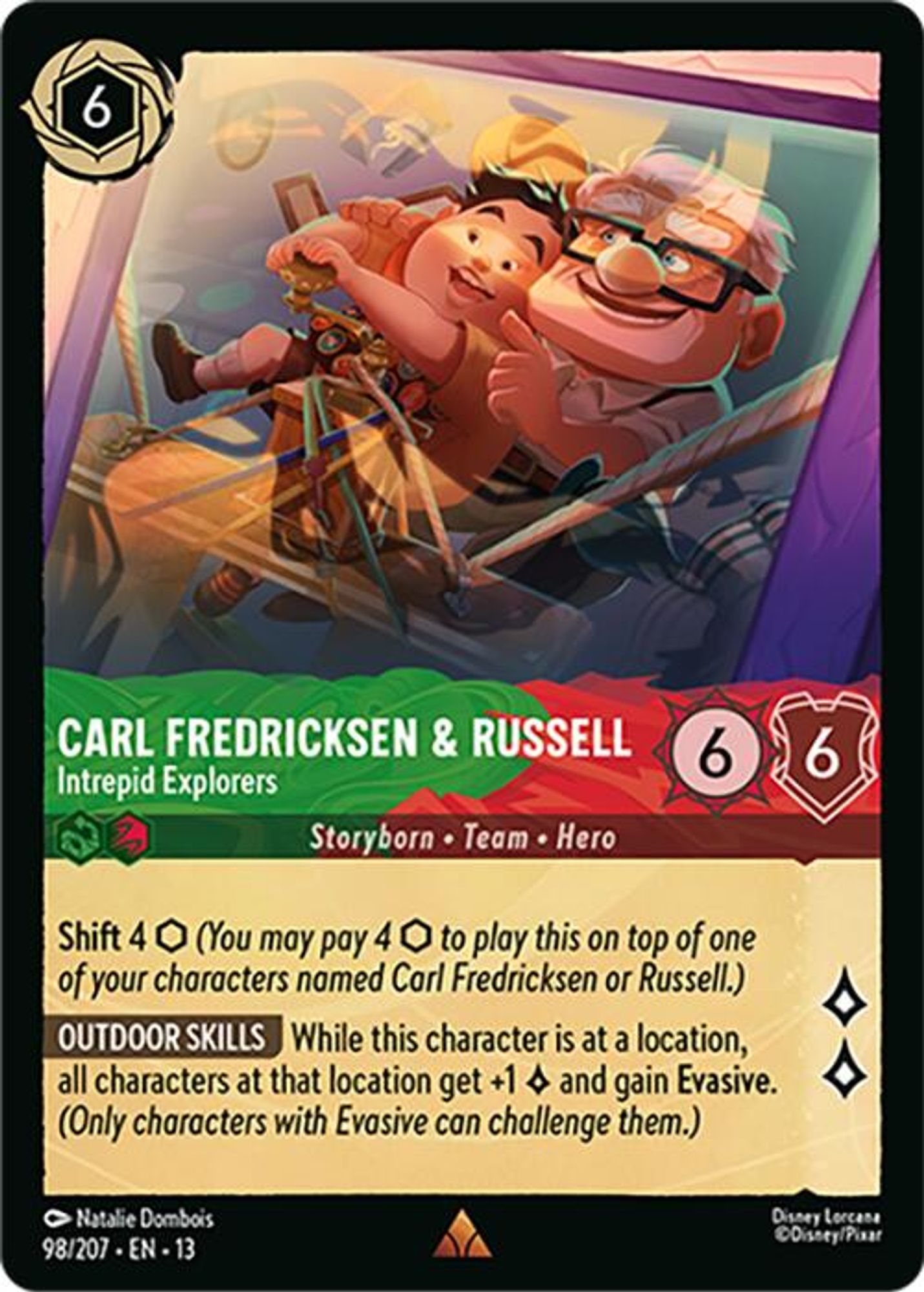 Carl Fredricksen & Russell - Intrepid Explorers card