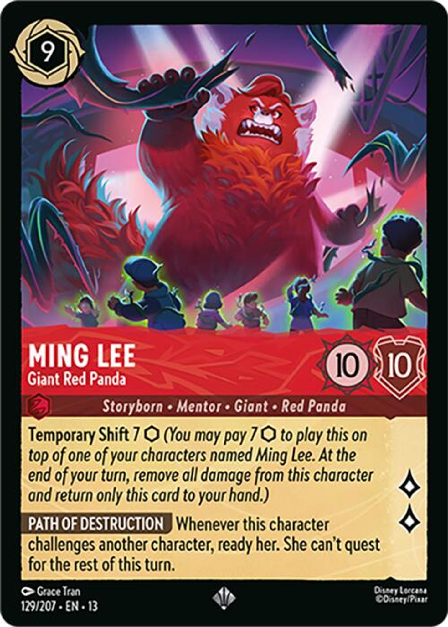 Ming Lee - Giant Red Panda card