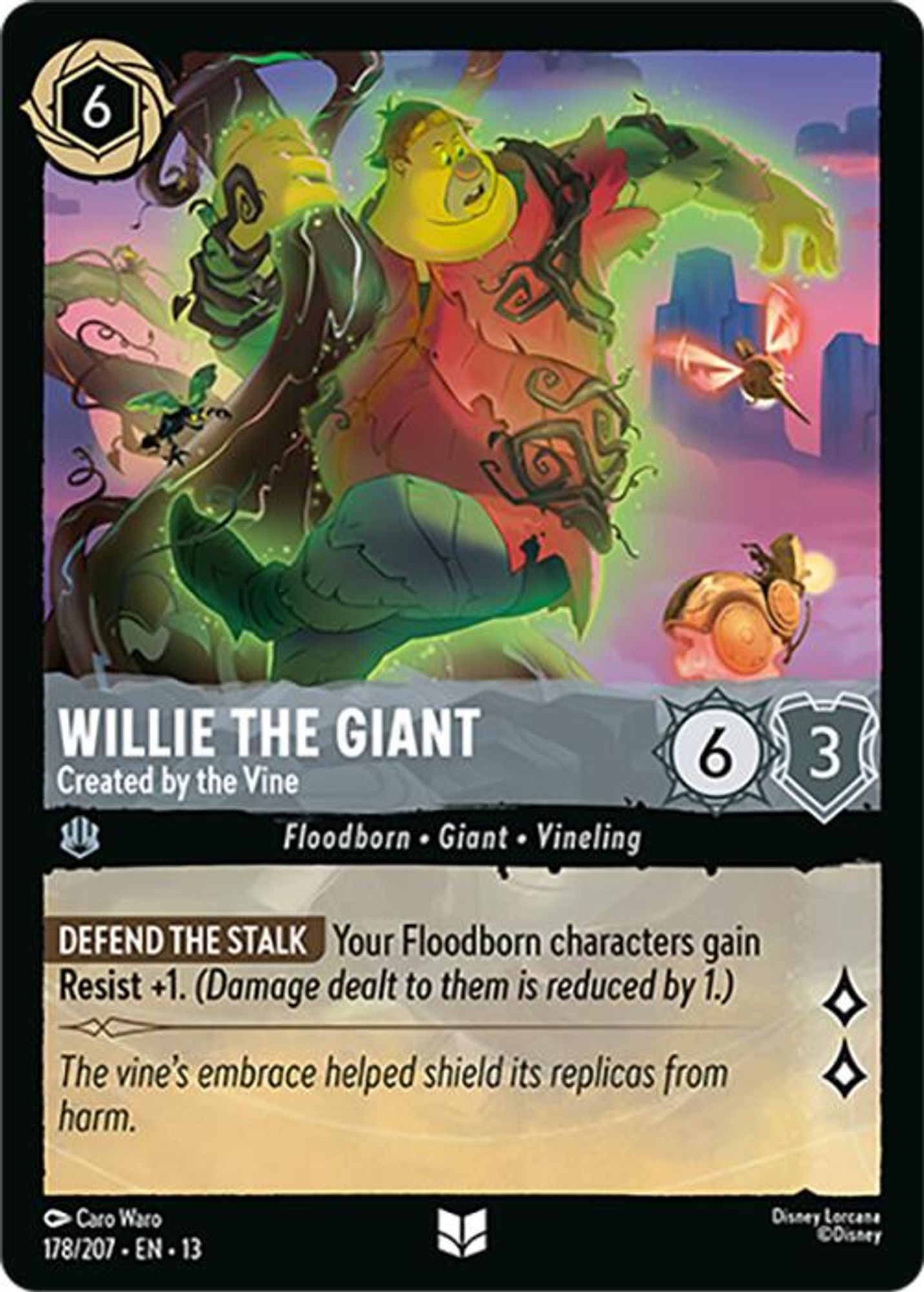 Willie the Giant - Created by the Vine card
