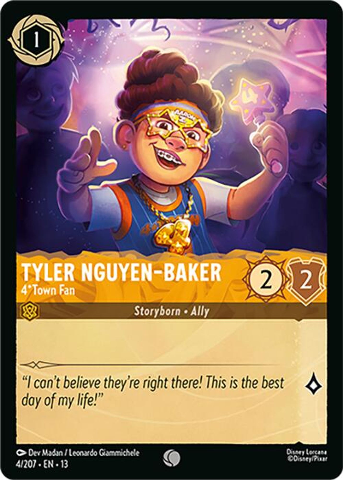 Tyler Nguyen-Baker - 4*Town Fan card