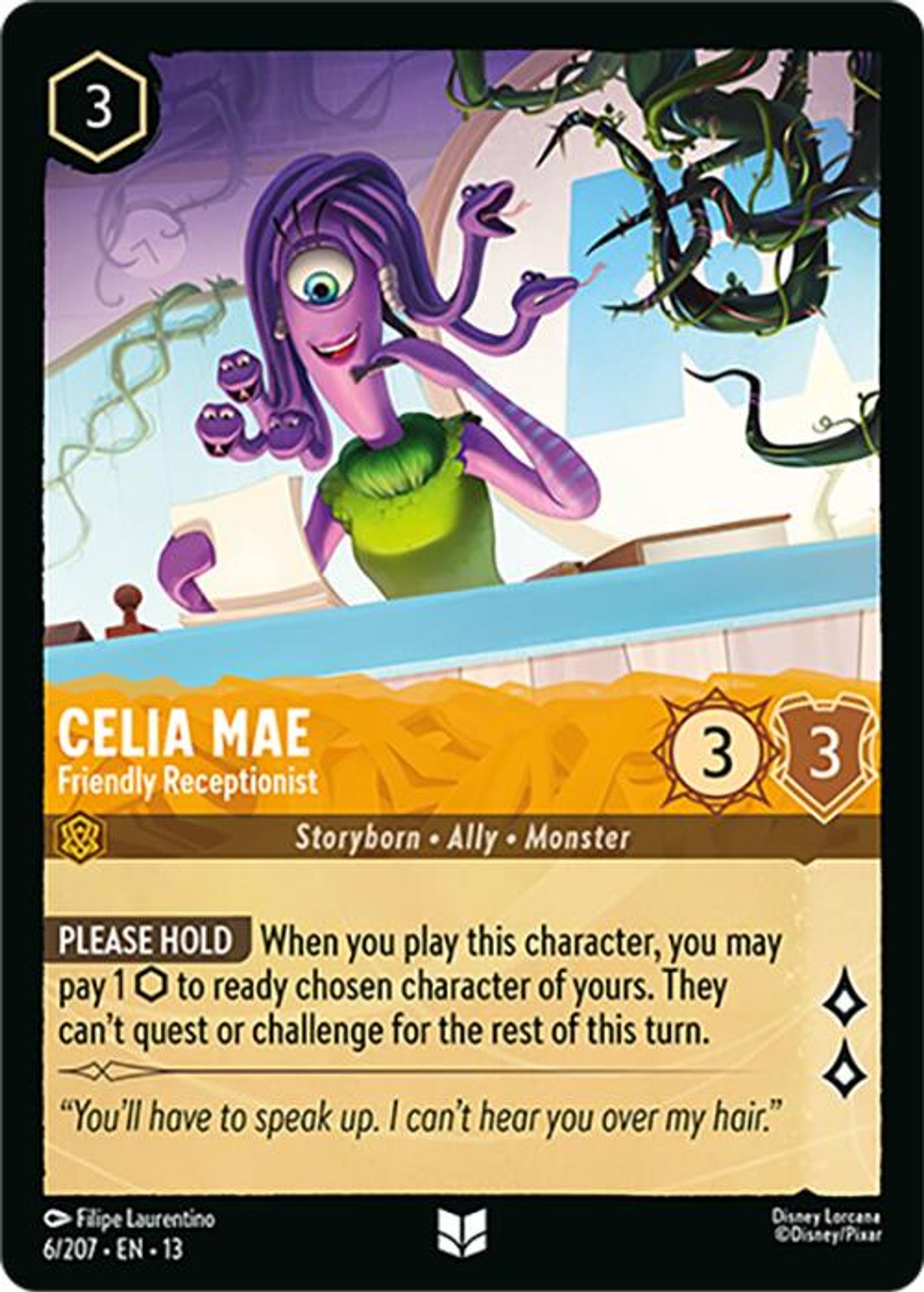 Celia Mae - Friendly Receptionist card