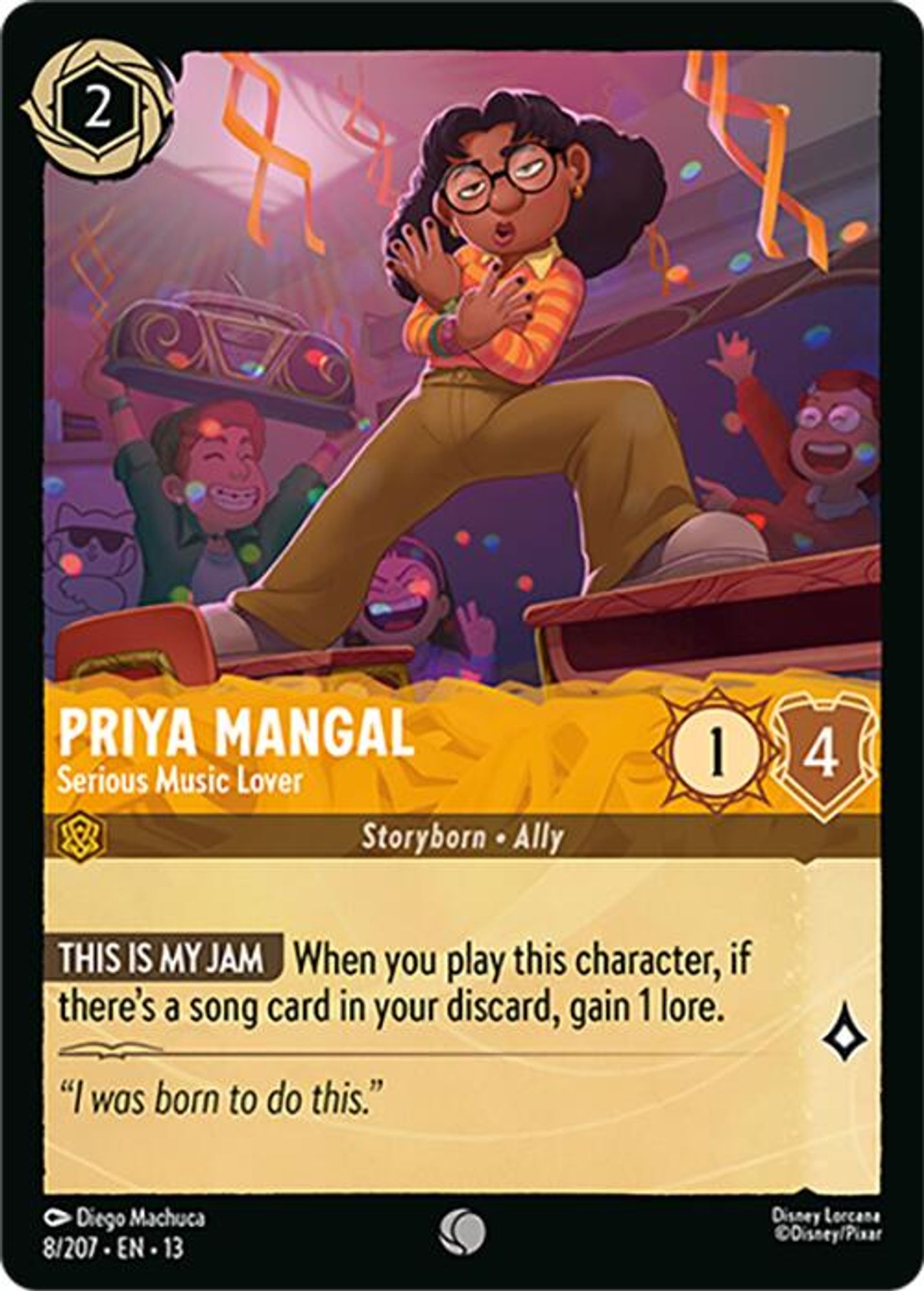Priya Mangal - Serious Music Lover card