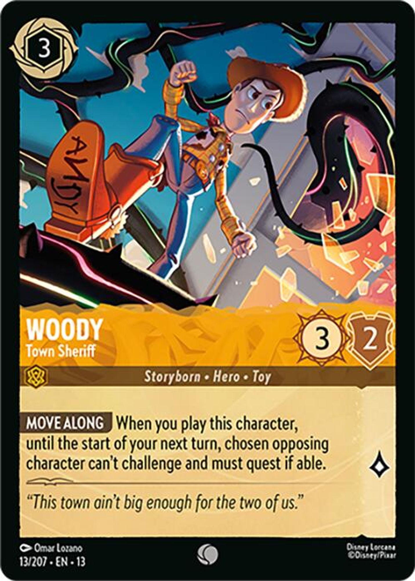 Woody - Town Sheriff card
