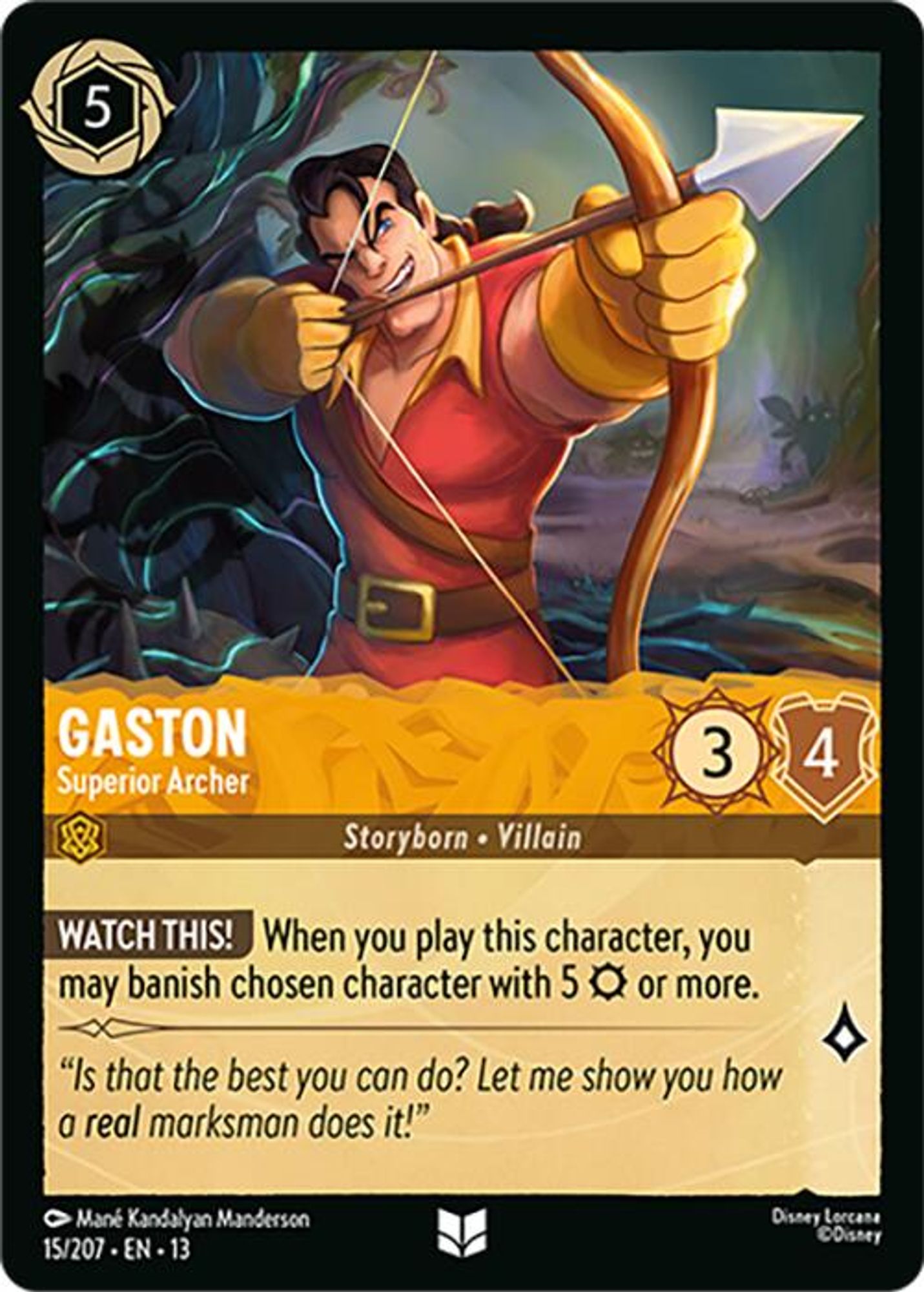 Gaston - Superior Archer card