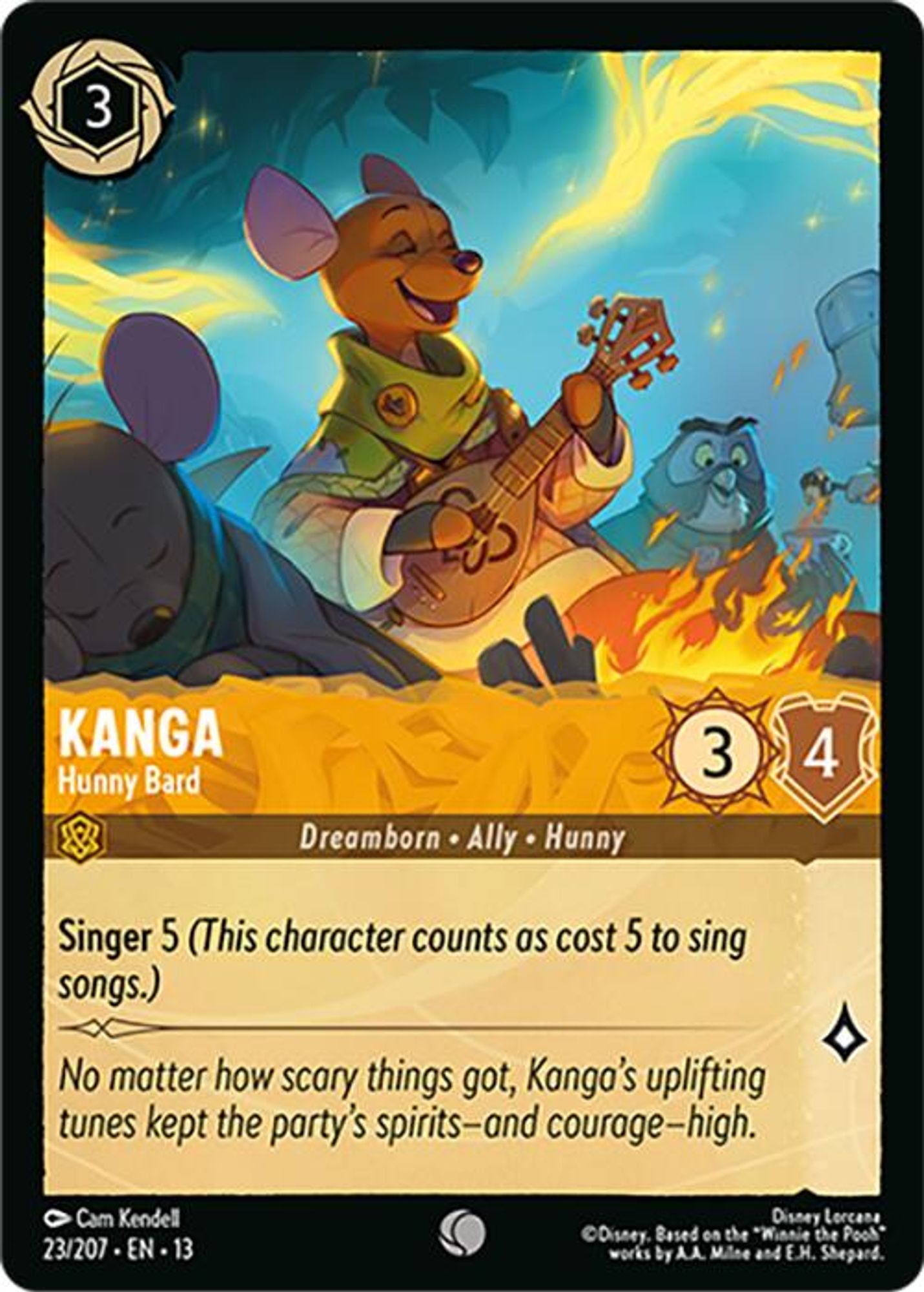 Kanga - Hunny Bard card