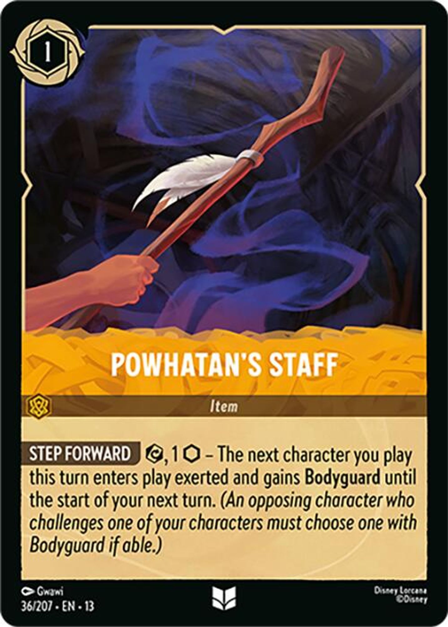 Powhatan's Staff card