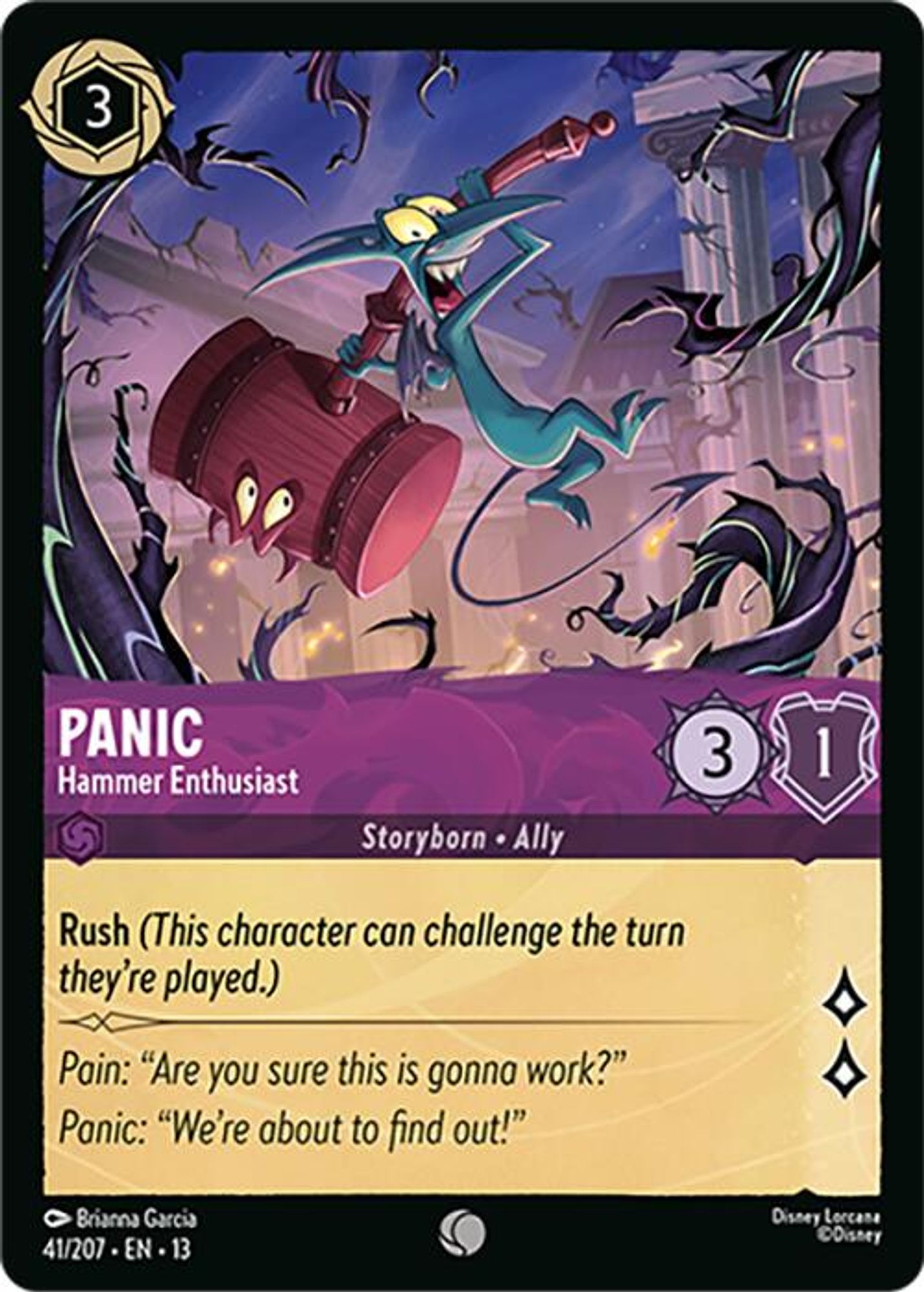 Panic - Hammer Enthusiast card