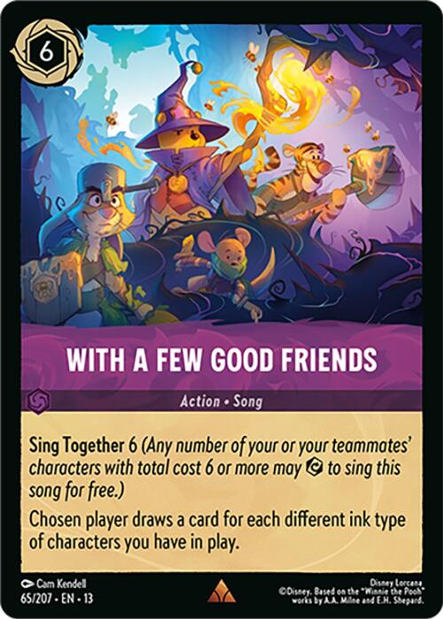 With a Few Good Friends card