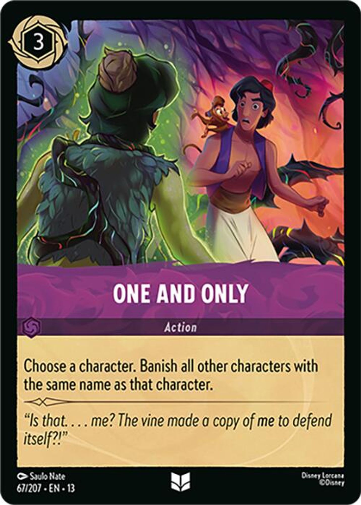 One and Only card