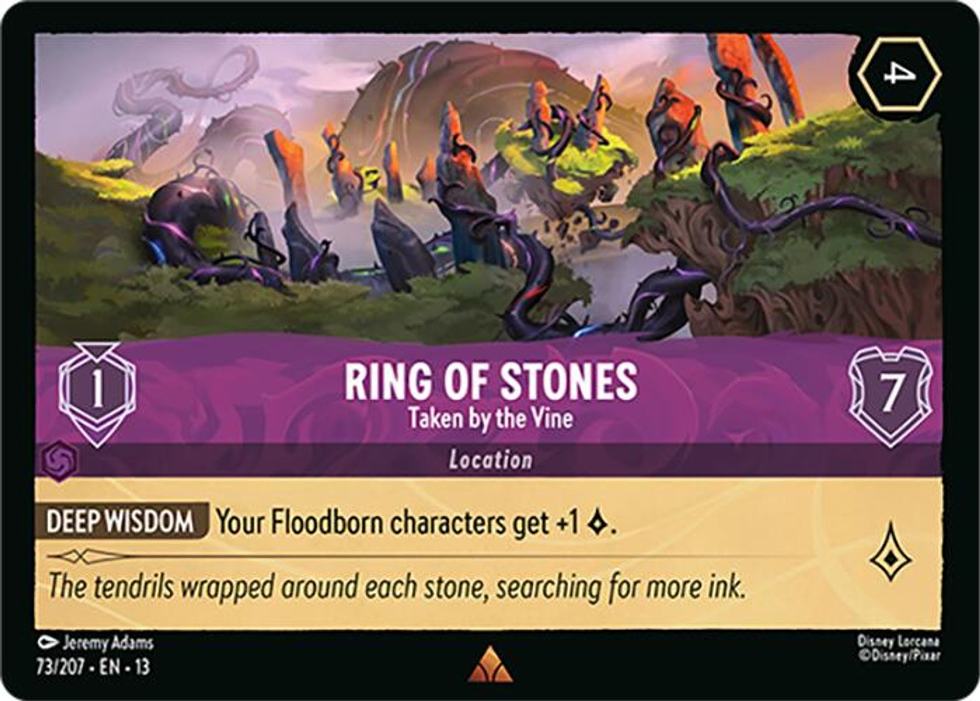 Ring of Stones - Taken by the Vine card