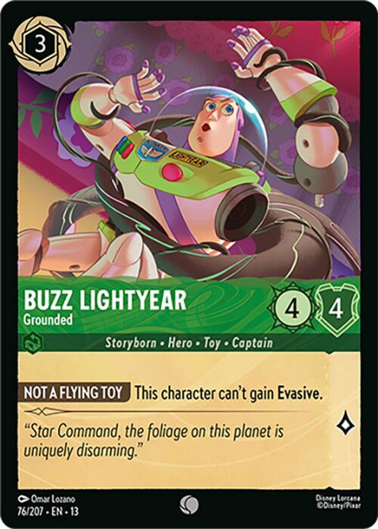 Buzz Lightyear - Grounded card