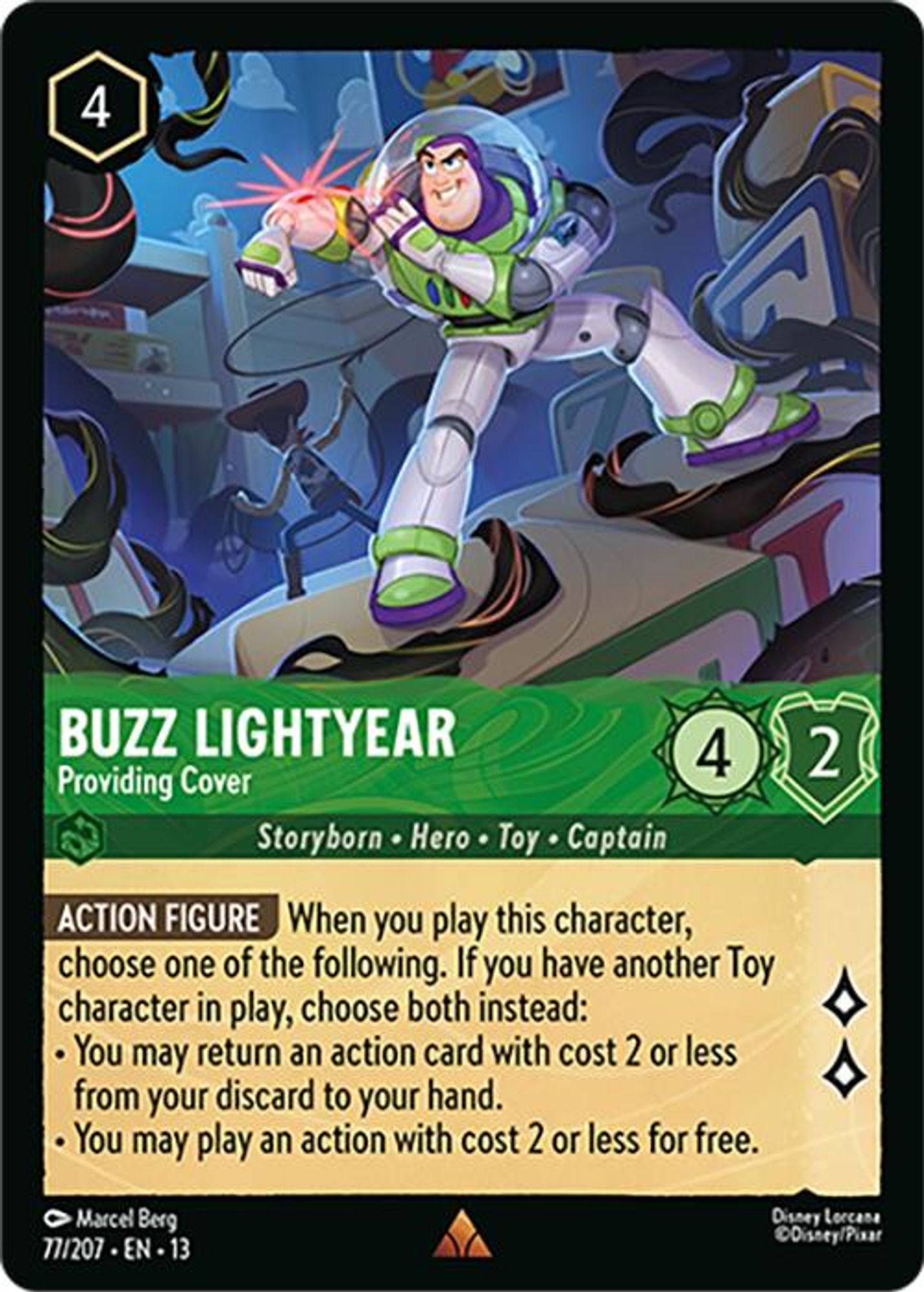 Buzz Lightyear - Providing Cover card