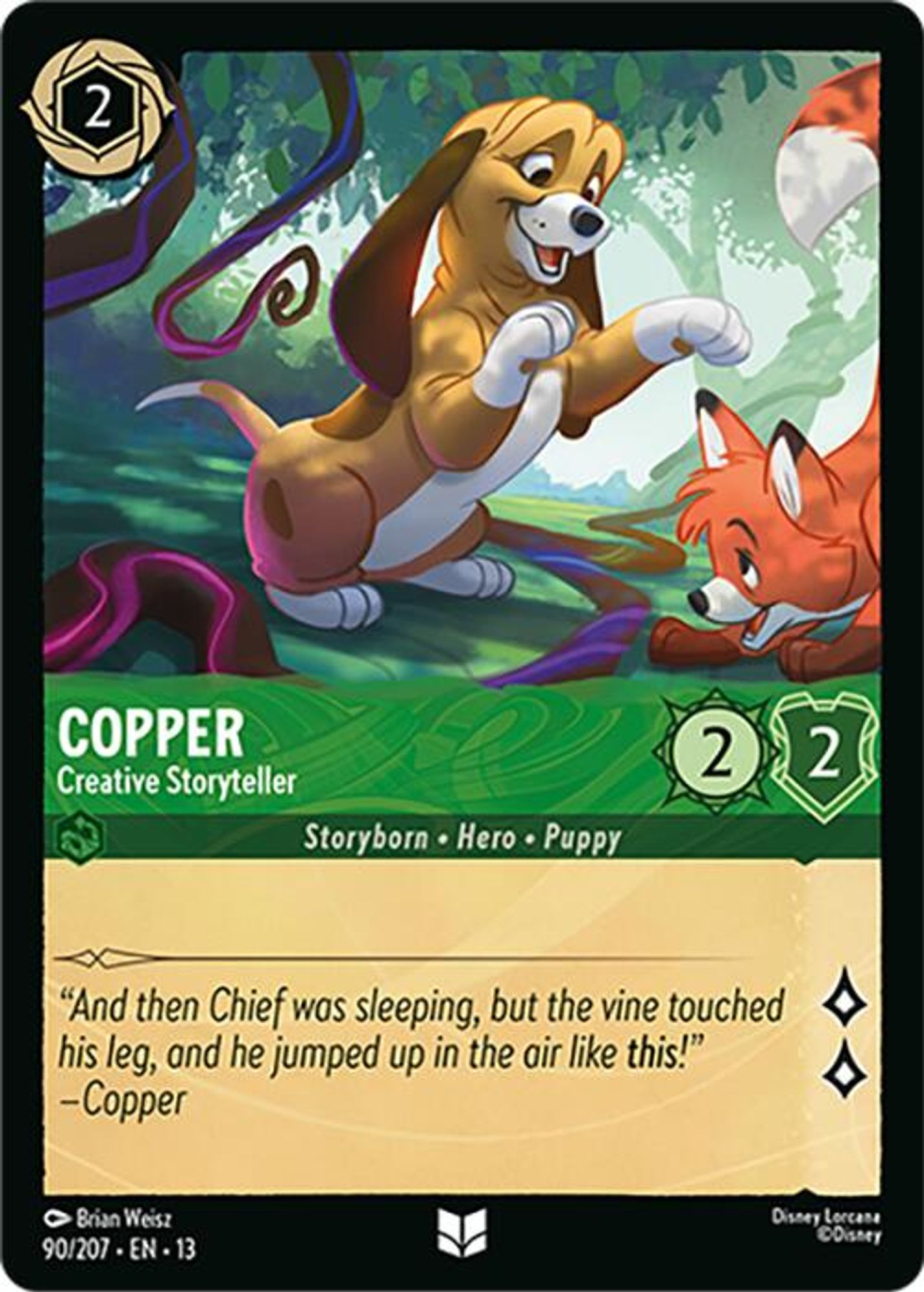 Copper - Creative Storyteller card