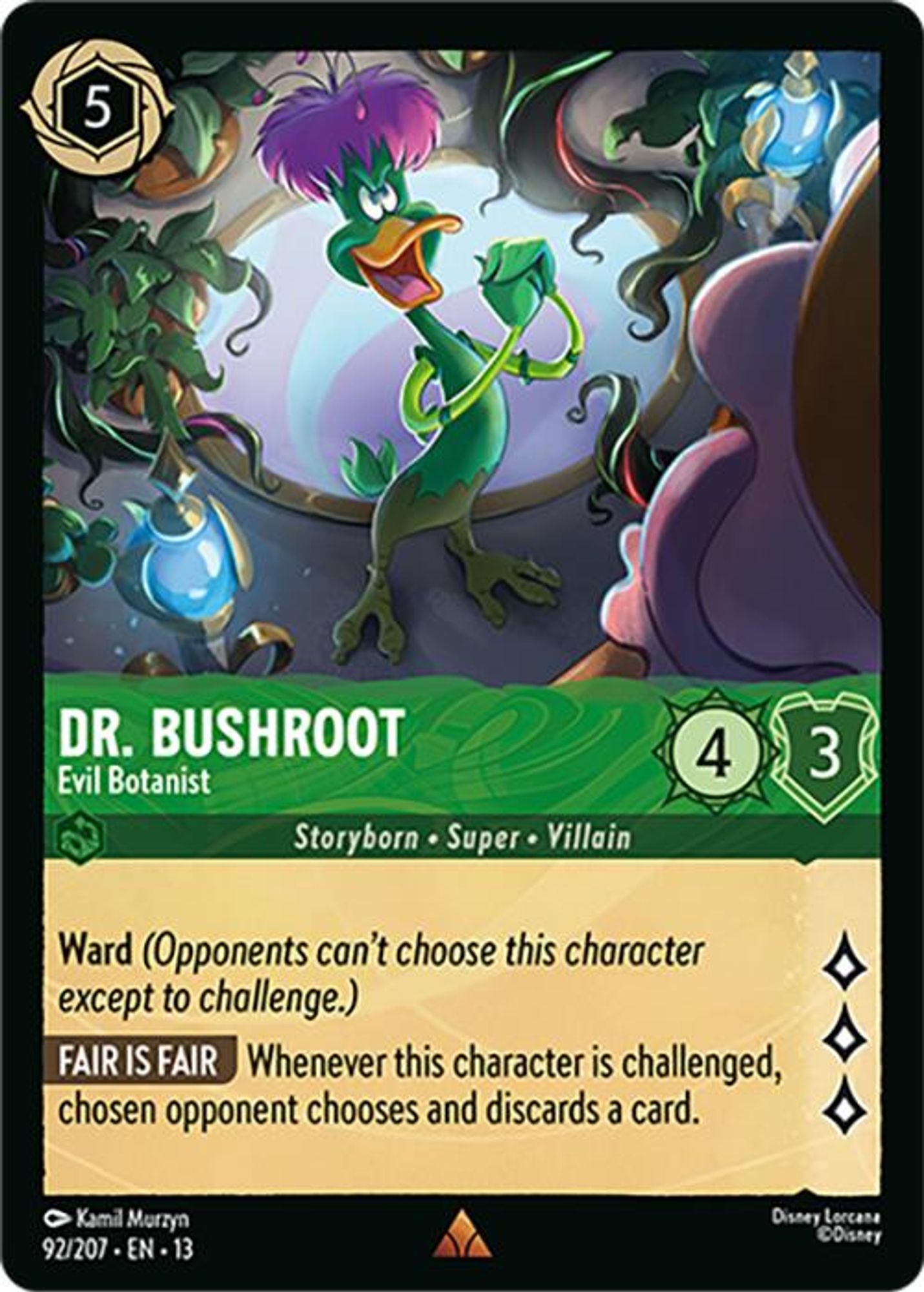 Dr. Bushroot - Evil Botanist card