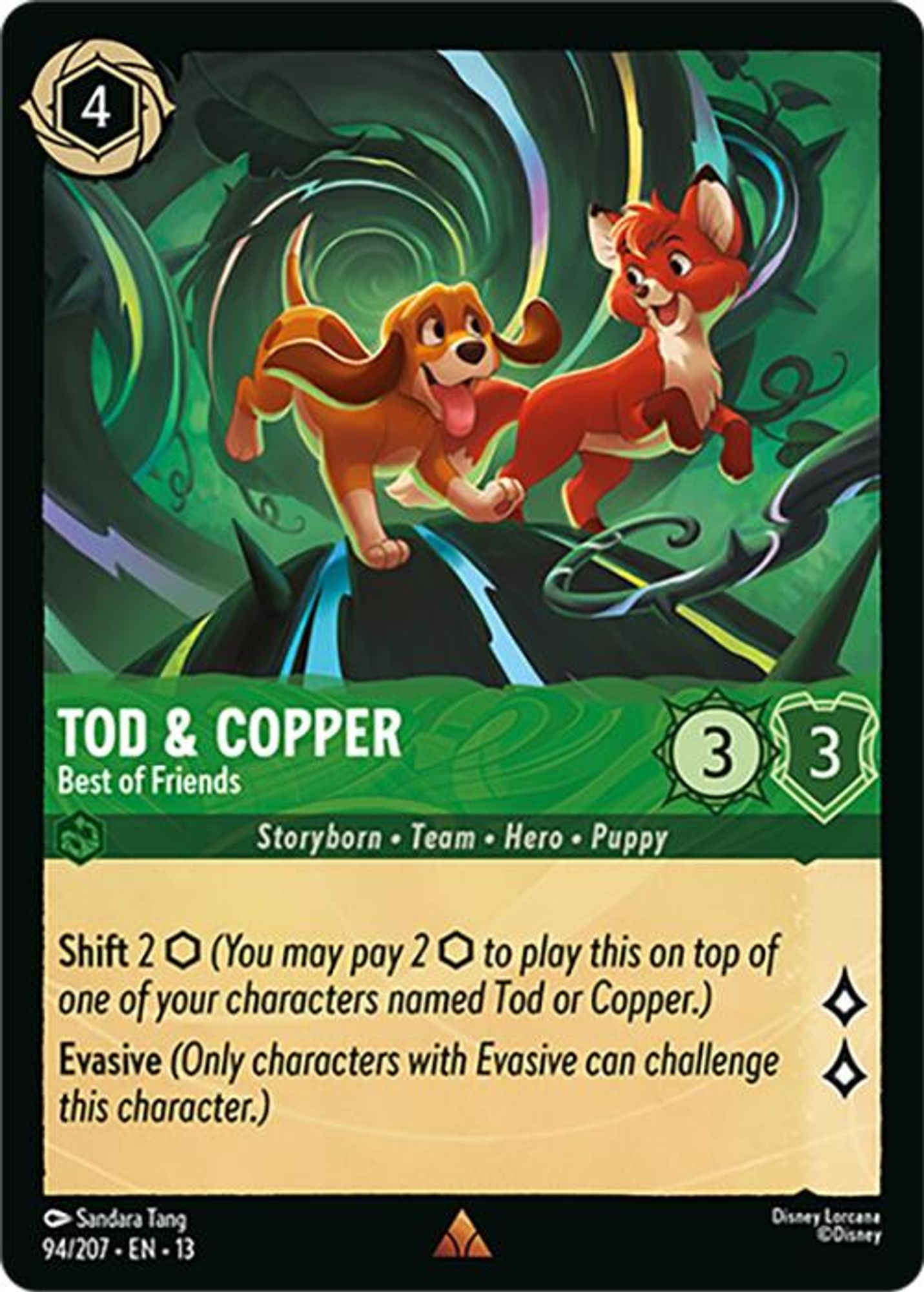 Tod & Copper - Best of Friends card