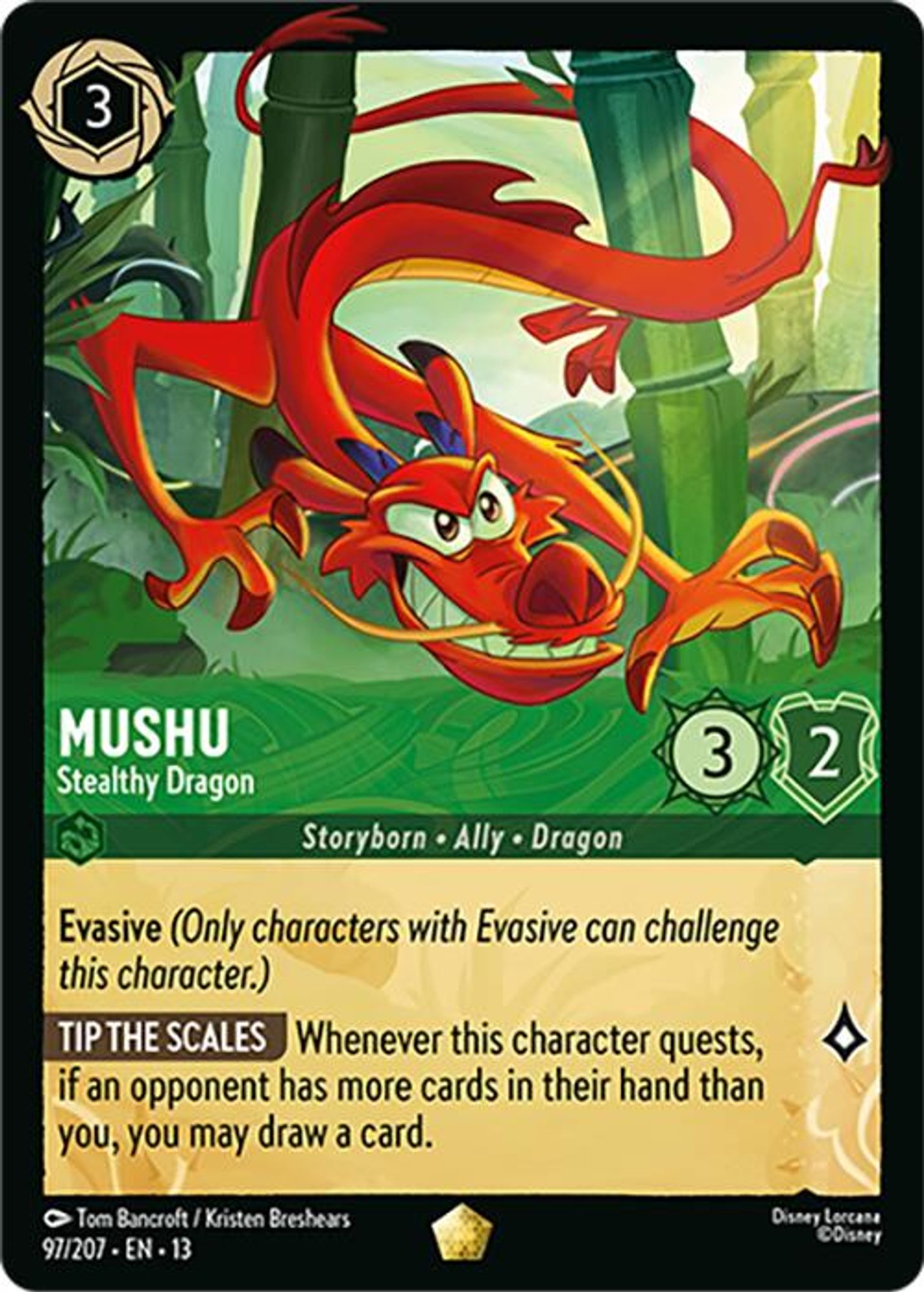 Mushu - Stealthy Dragon card