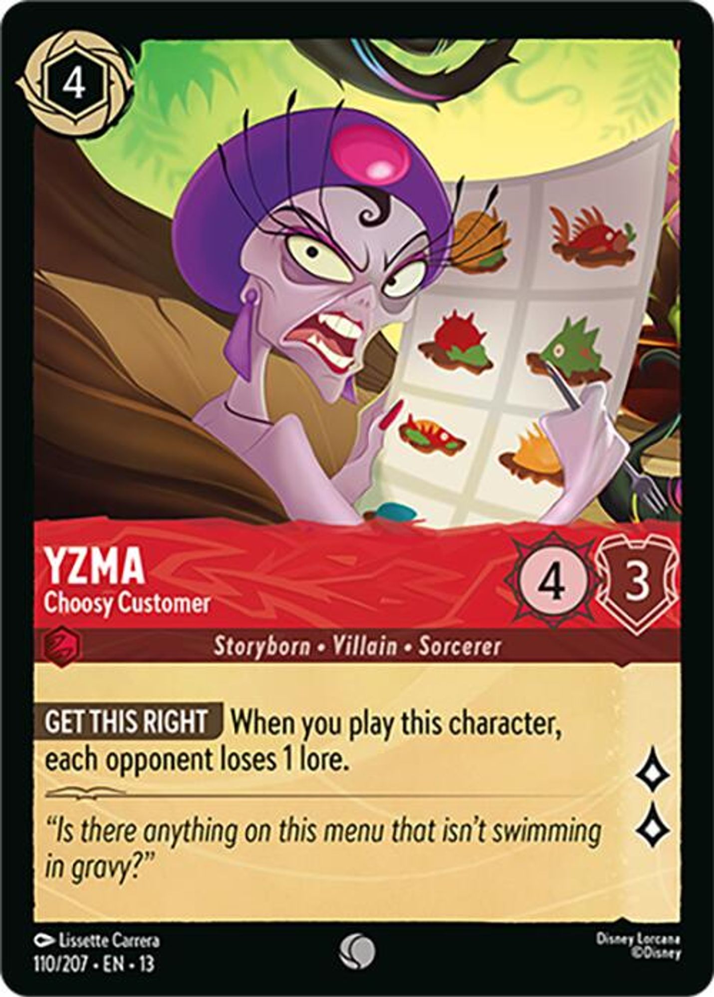 Yzma - Choosy Customer card