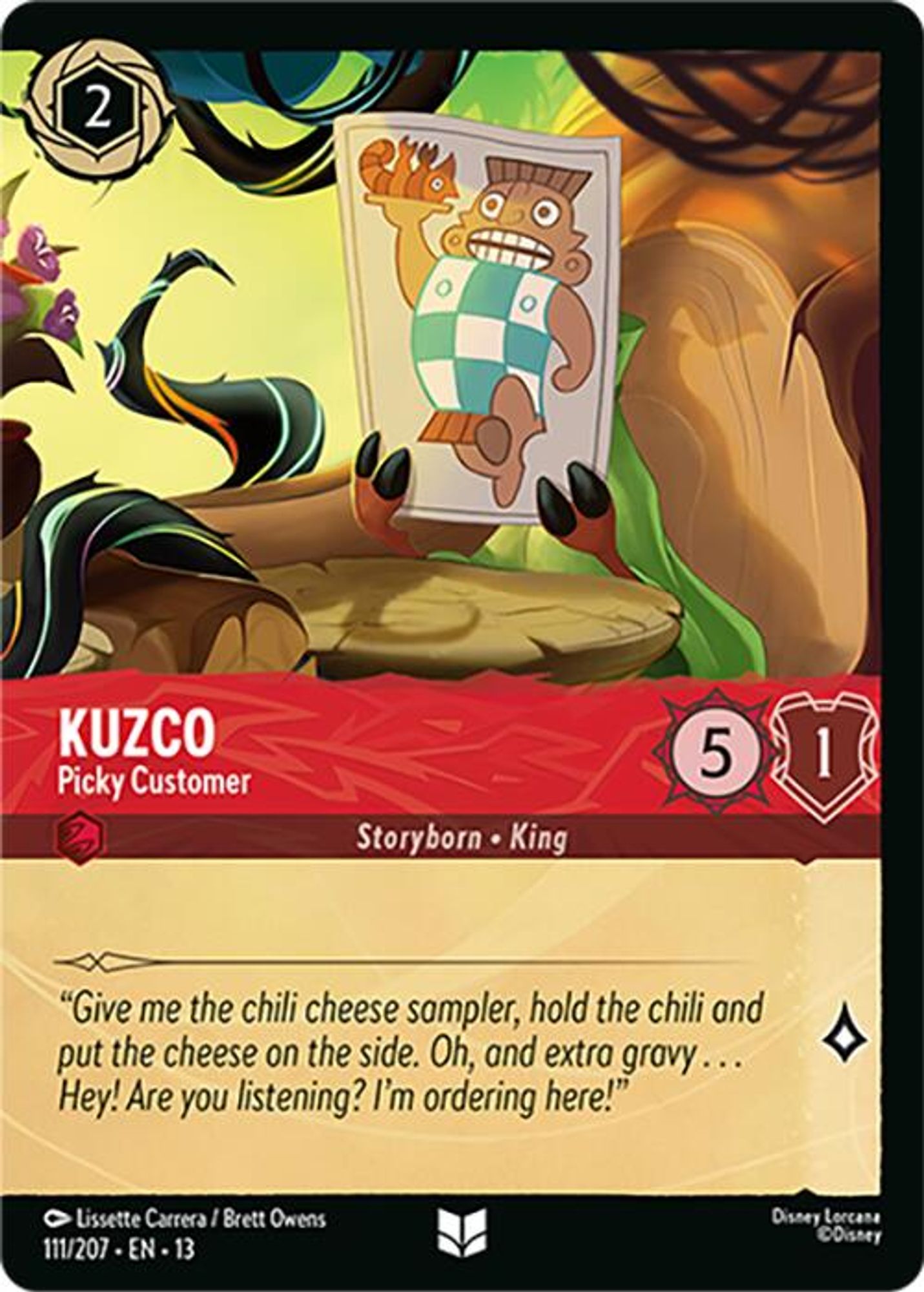 Kuzco - Picky Customer (Foil) card
