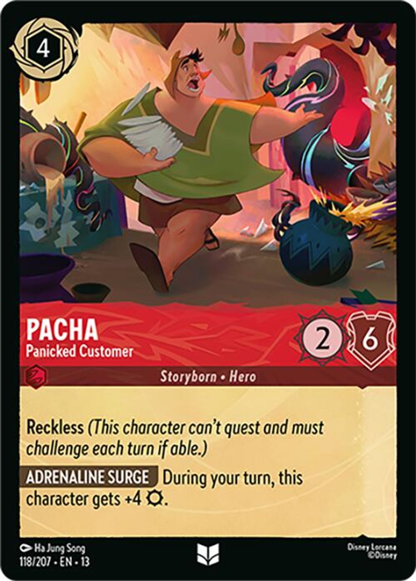 Pacha - Panicked Customer card