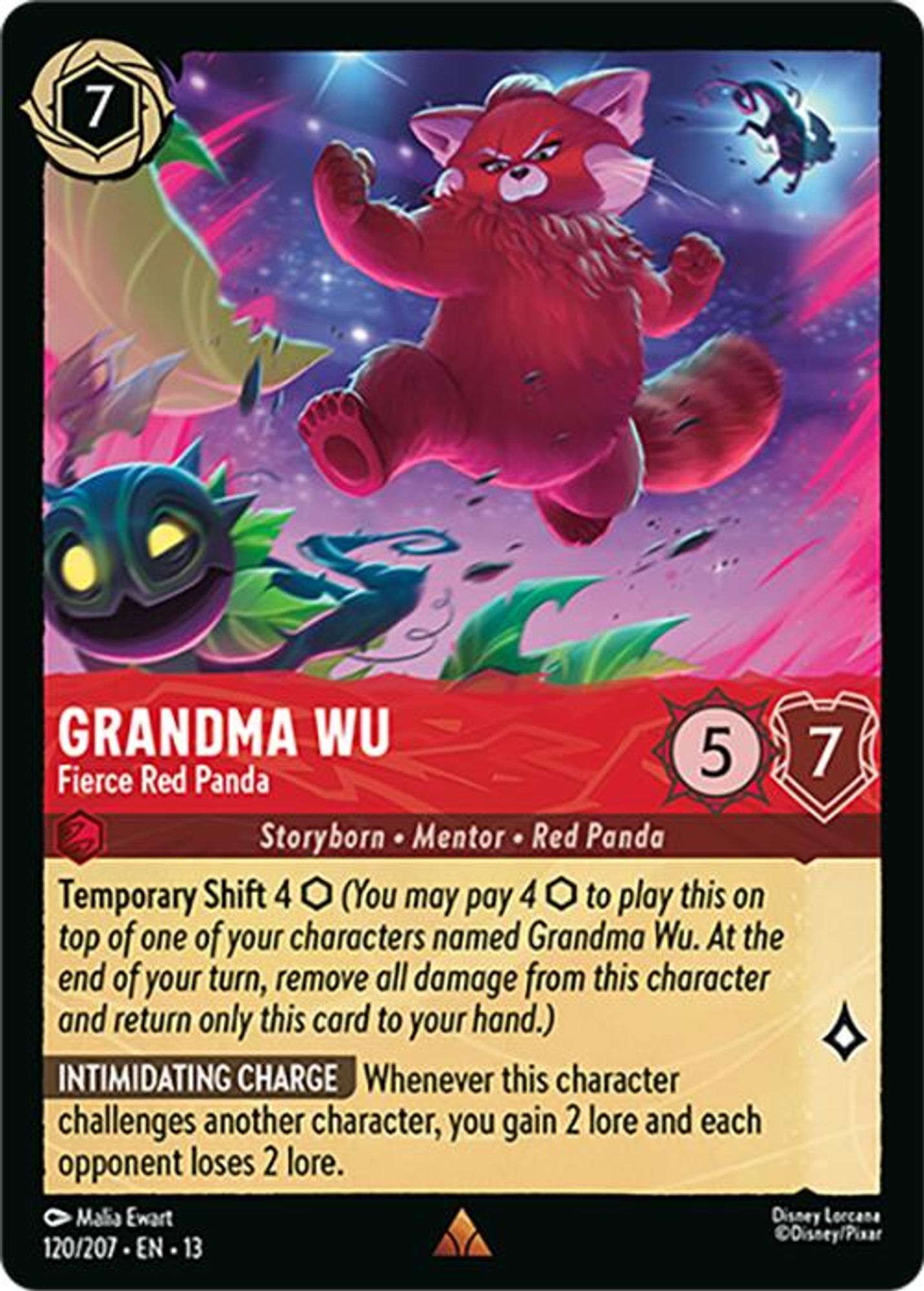Grandma Wu - Fierce Red Panda card